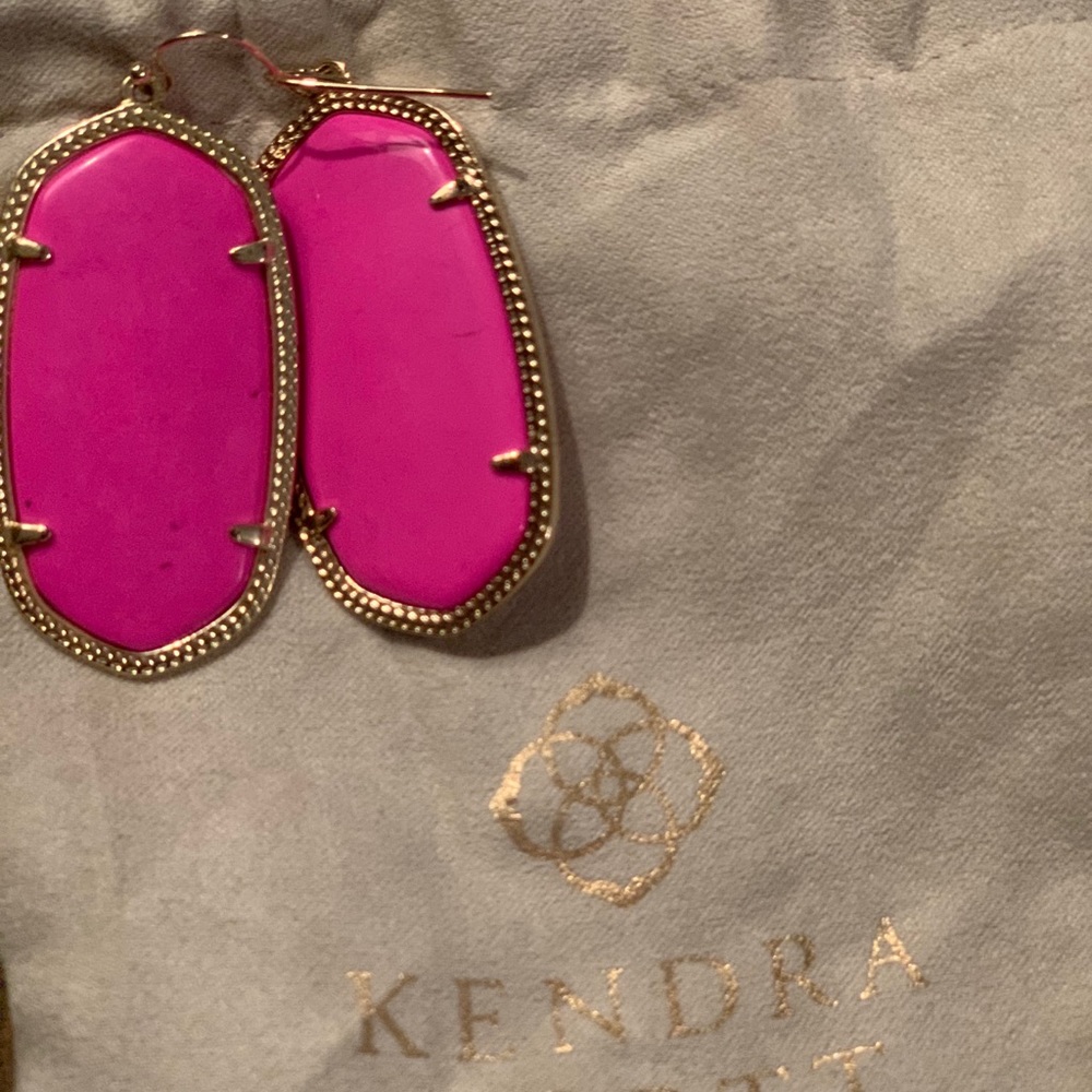 Kendra Scott earrings magenta